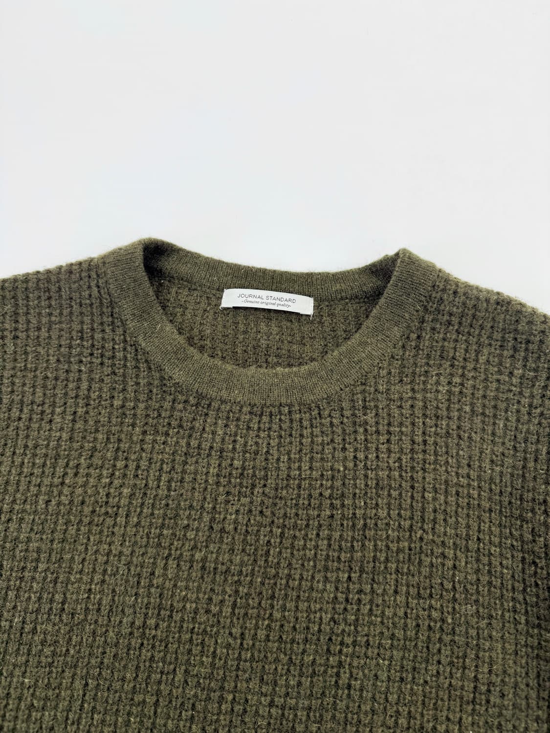 저널 스탠다드 울 와플 니트 크루넥 스웨터 상품이미지3