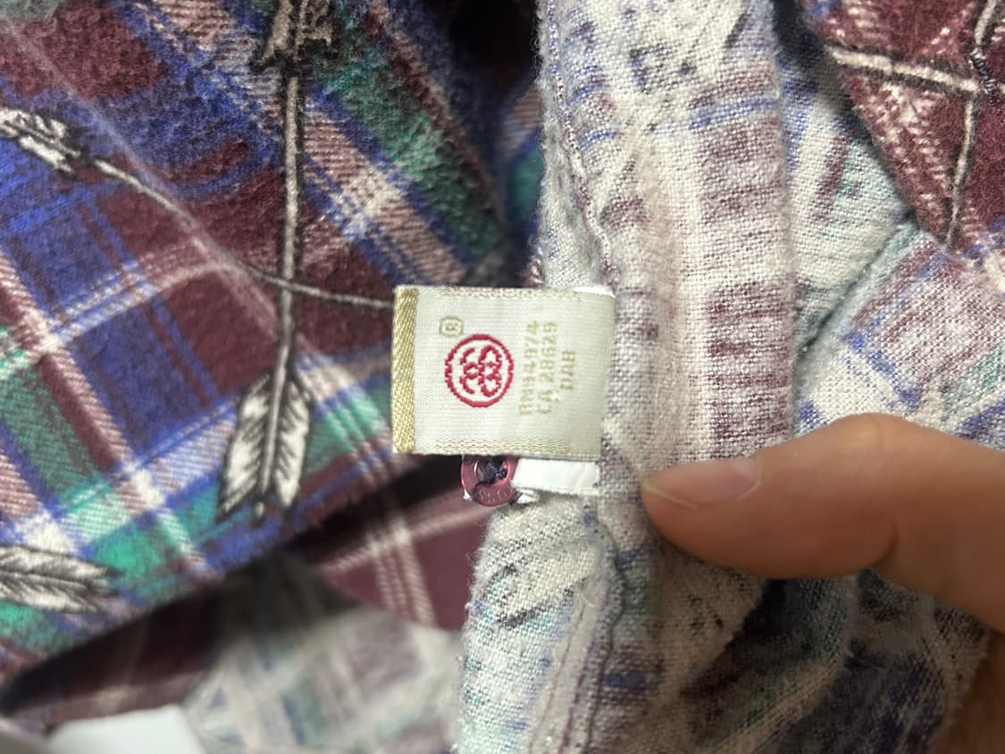 스투시 체크셔츠 L사이즈  상품이미지3