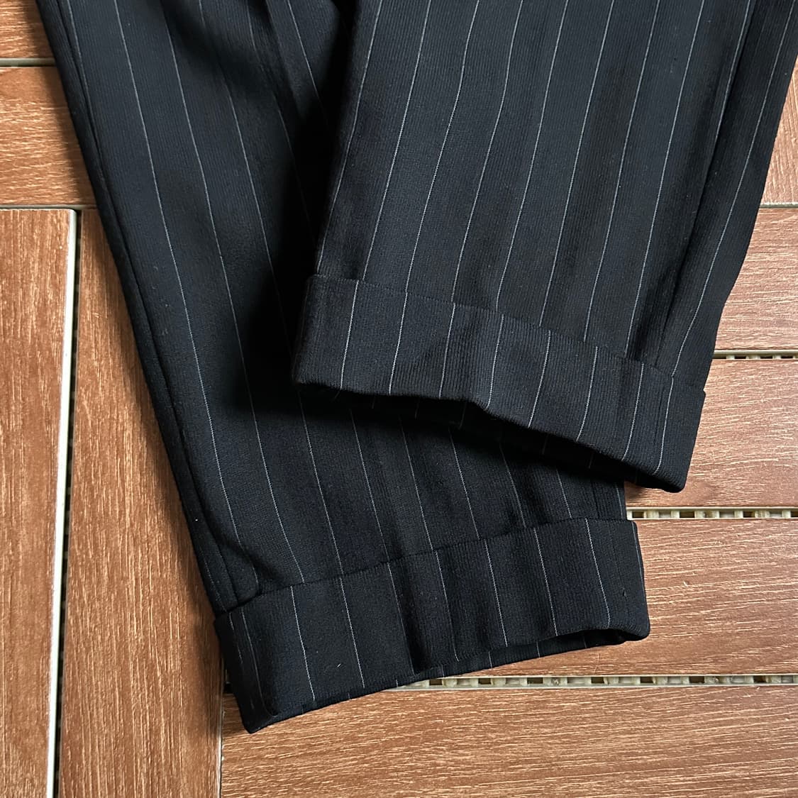 ~80‘s Euro striped dress work pants 상품이미지4