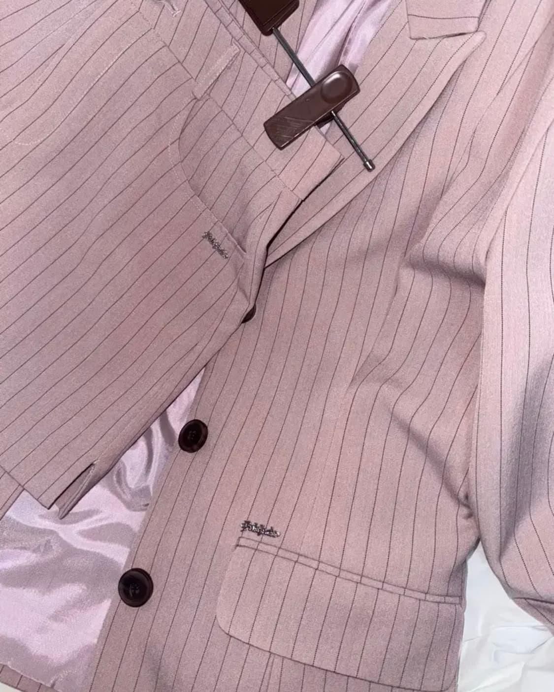 페일제이드 스트라이프 투피스 셋업 (핑크) pj stripe 2pc 상품이미지5