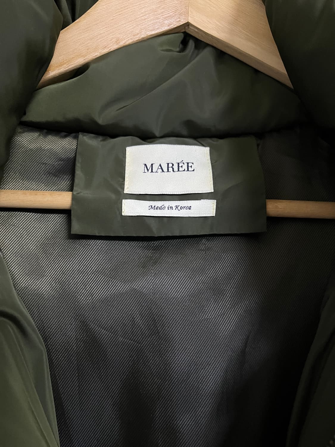 마레 롱패딩 카키 S사이즈 판매합니다! 상품이미지3
