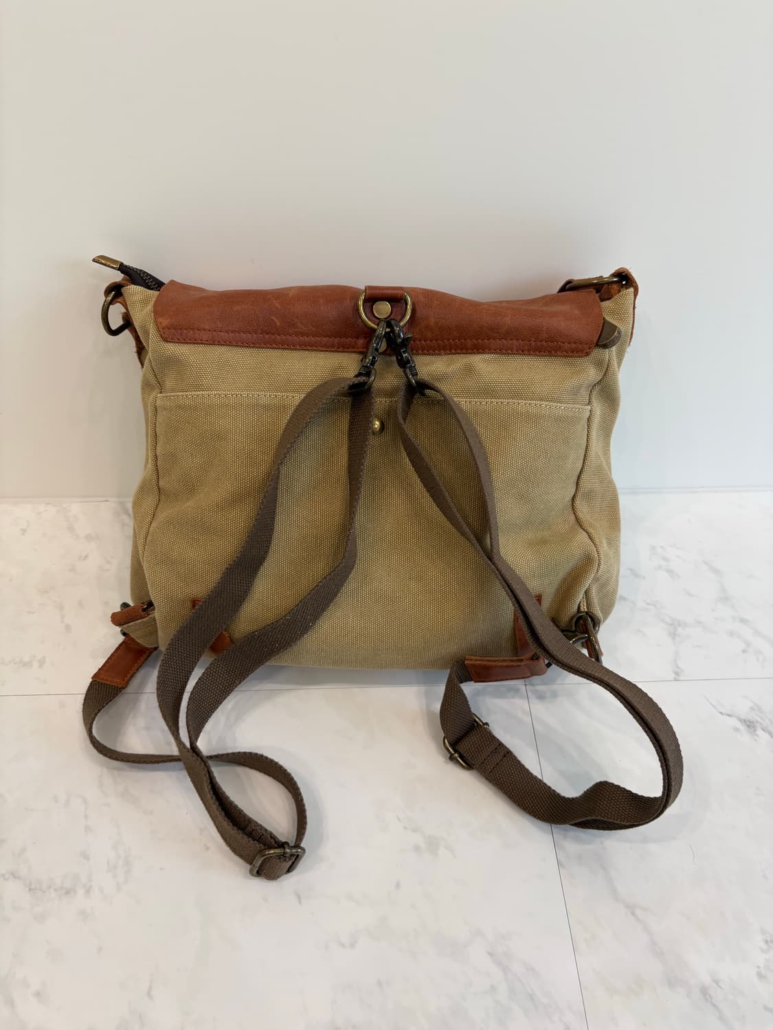 vintage benhertz cowhide canvas bag 상품이미지6