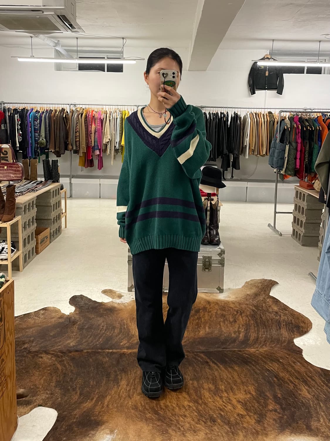 90's GAP cricket knit 90년대 올드갭 면 크리켓 니트 상품이미지1