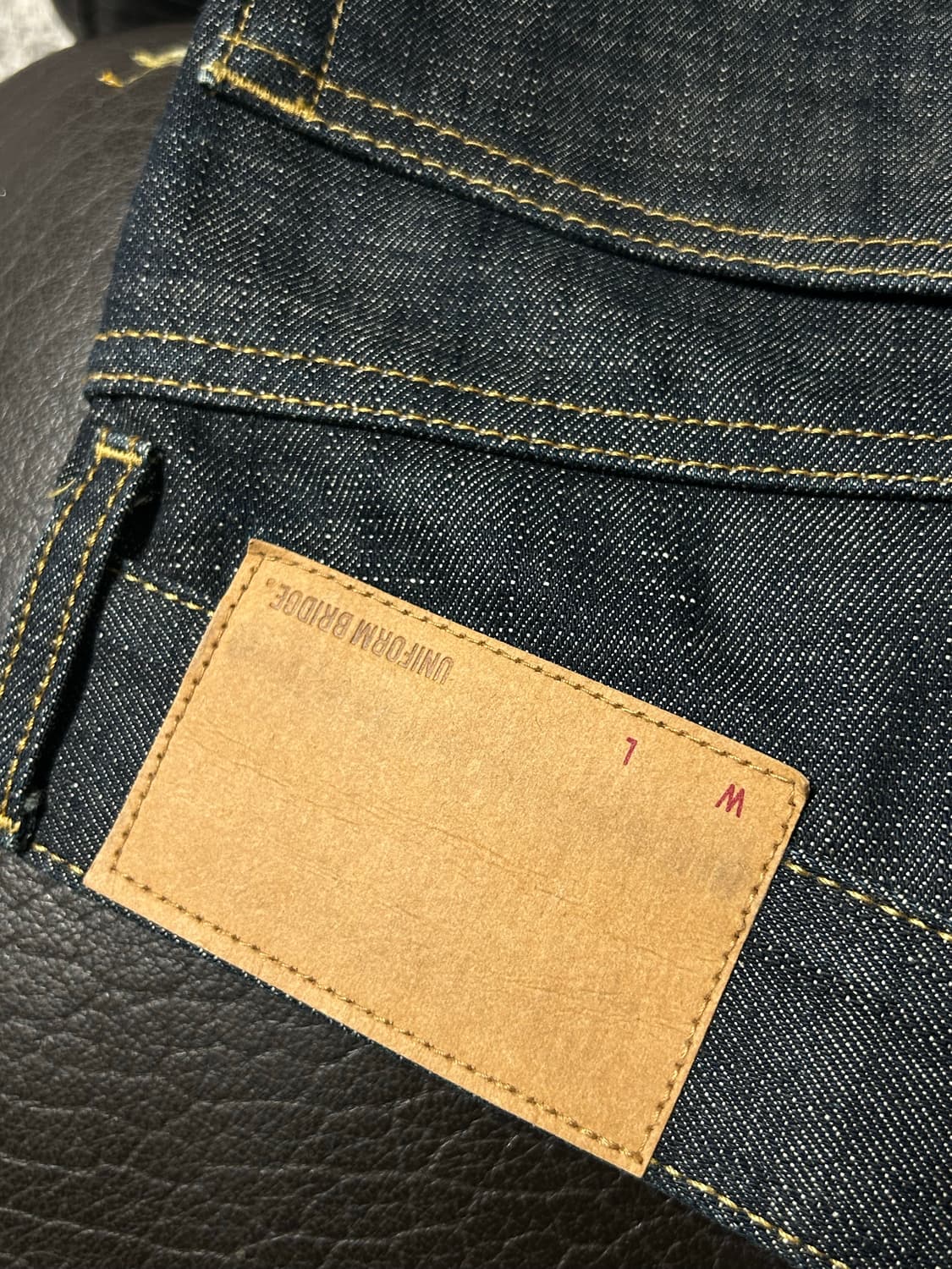 유니폼브릿지 셀비지 데님 s 상품이미지3