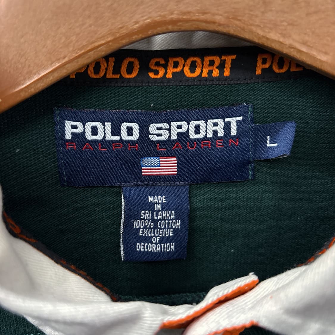 90s 폴로 스포츠 스트라이프 나일론 라이닝 럭비셔츠  N930 상품이미지9