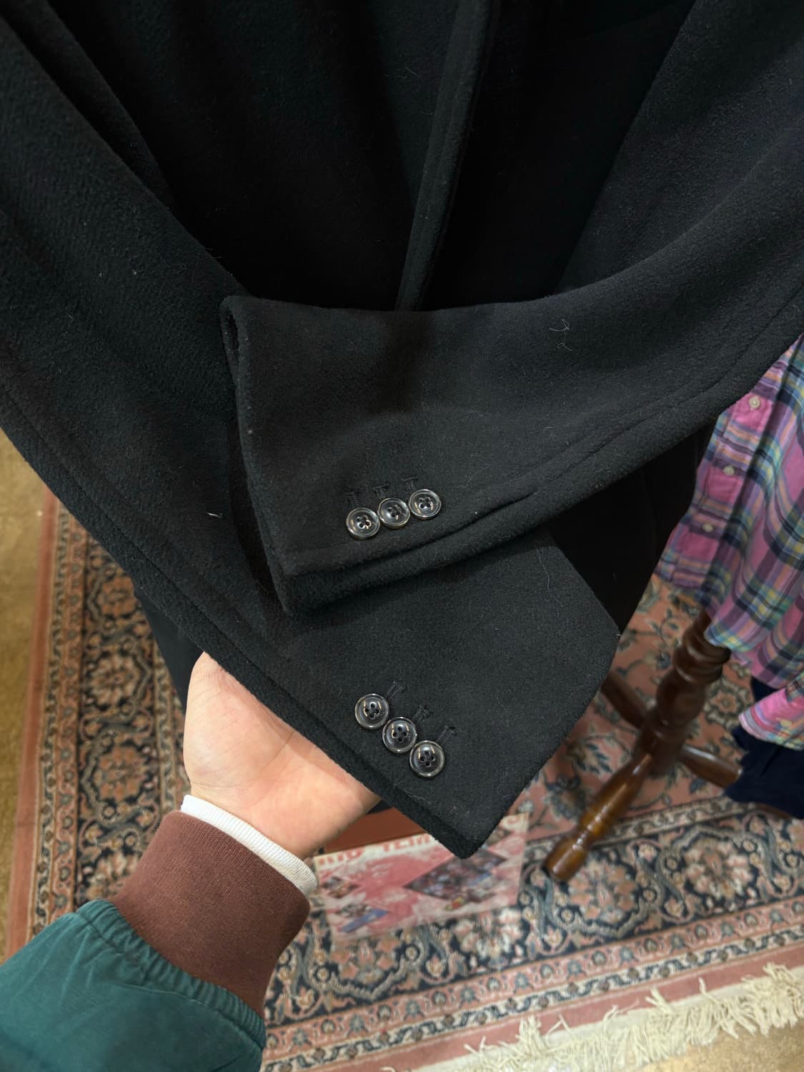 Niko and 투 버튼 블랙 싱글 코트 상품이미지3