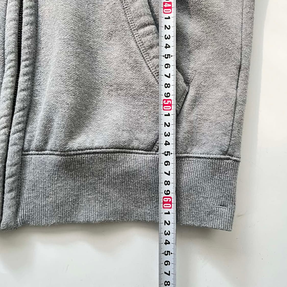 후아유 y2k 그레이 러블리힙 스웻 후드집업 희귀져지(L) 상품이미지6