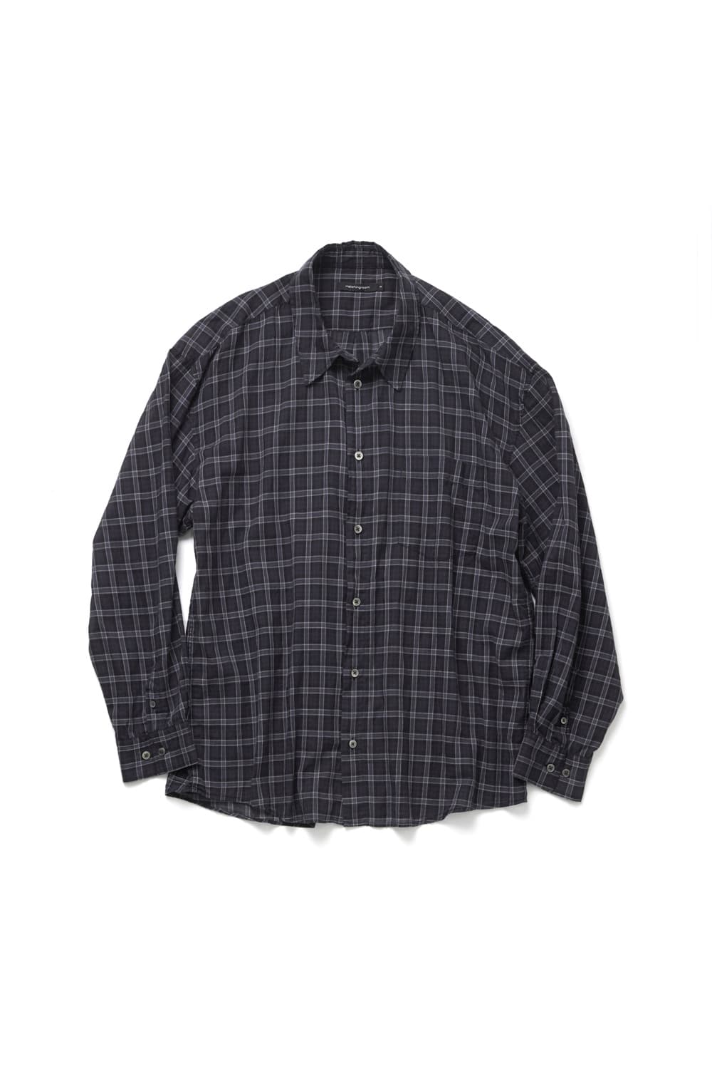 해칭룸 Shirt Tertan Check Dark Navy 4size 상품이미지1