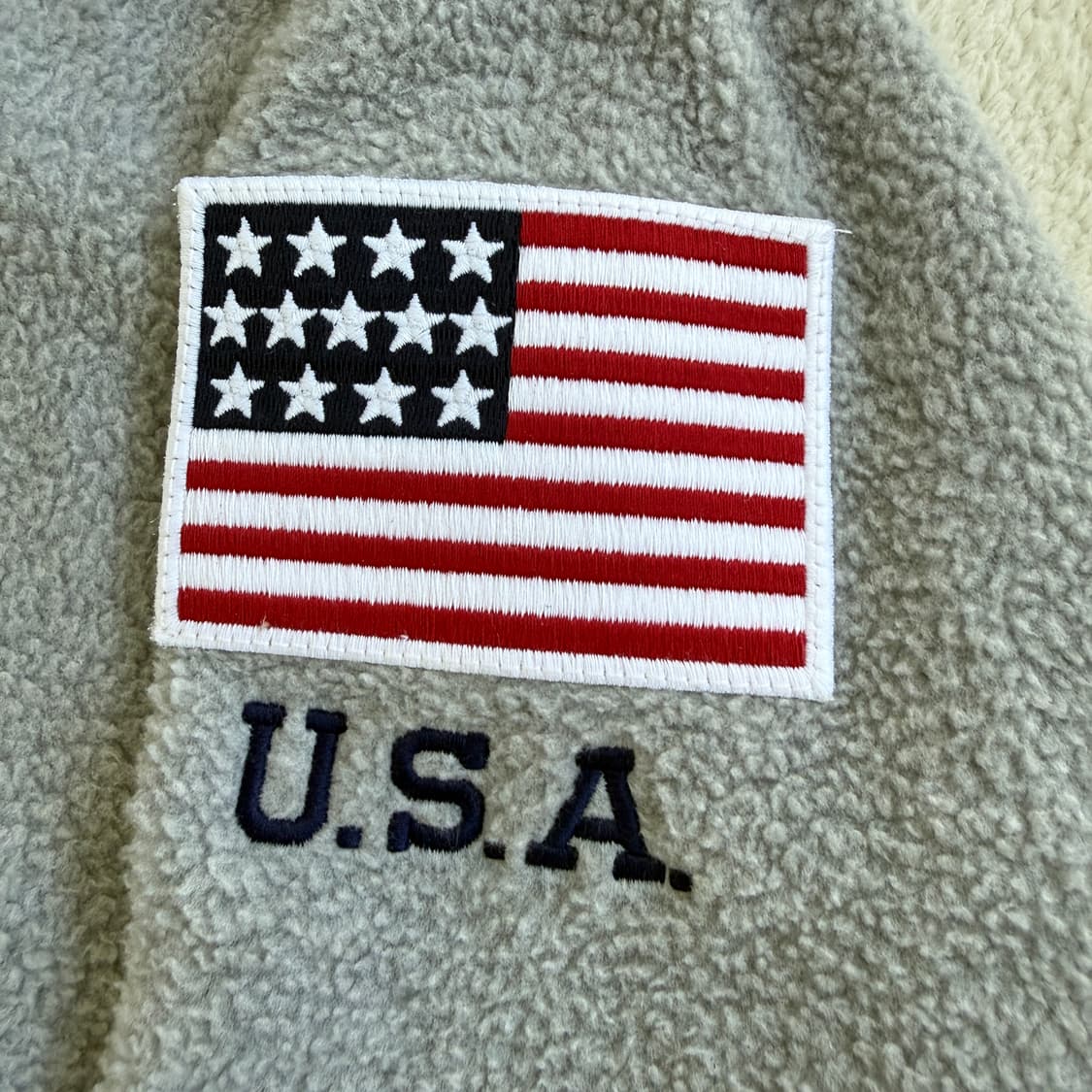 폴로랄프로렌 빅로고 성조기 하프집업 후리스 상품이미지4