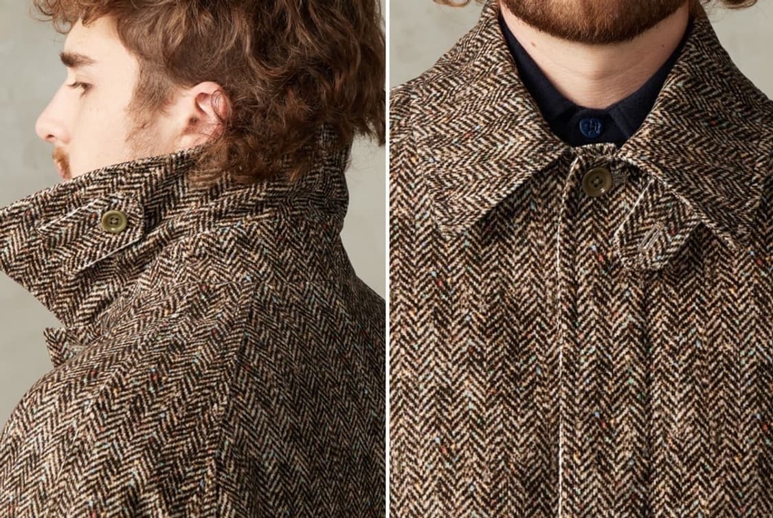 (새상품) TS(S) tweed printed corduroy coat 상품이미지4