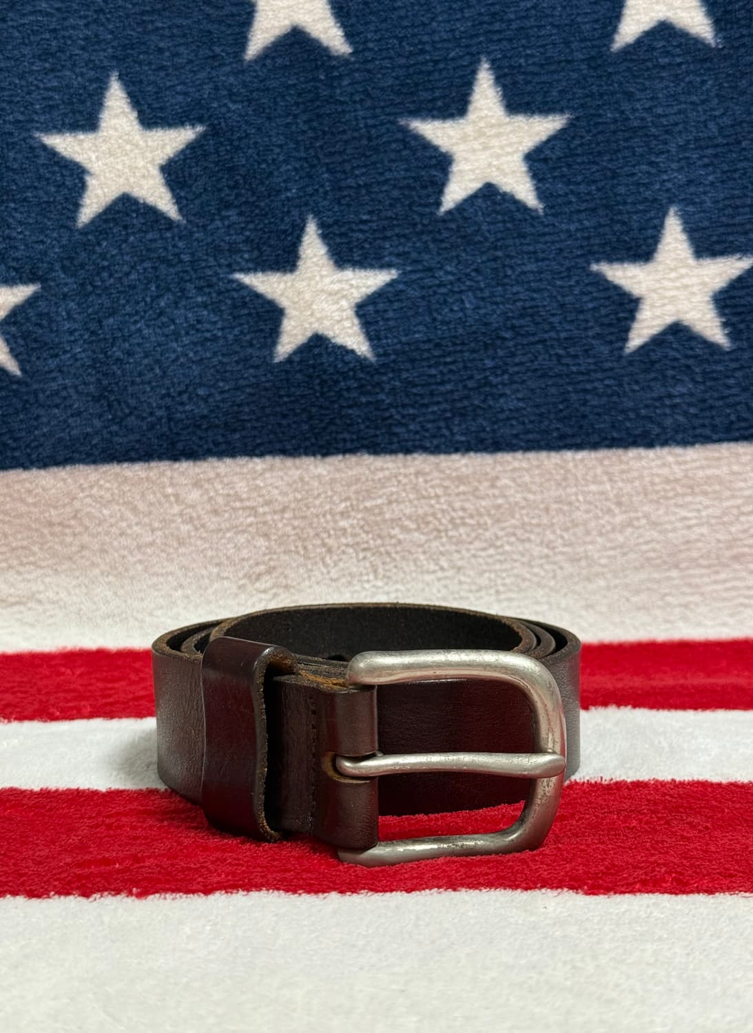 빈티지레더벨트 vintage leather belt 가죽벨트 브라운벨트 상품이미지1