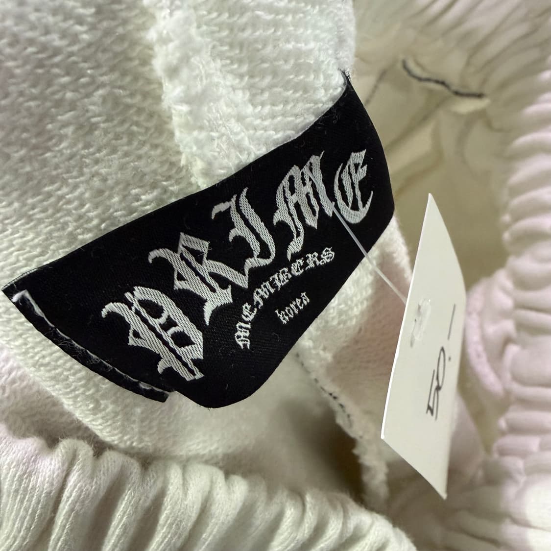 프라임 멤버스 화이트 트랙탑 조거 팬츠 B3943 상품이미지4