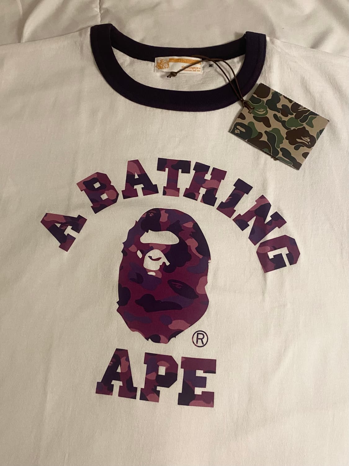 Bape 베이프 반팔 링거티(택 달린 새상품) 상품이미지5