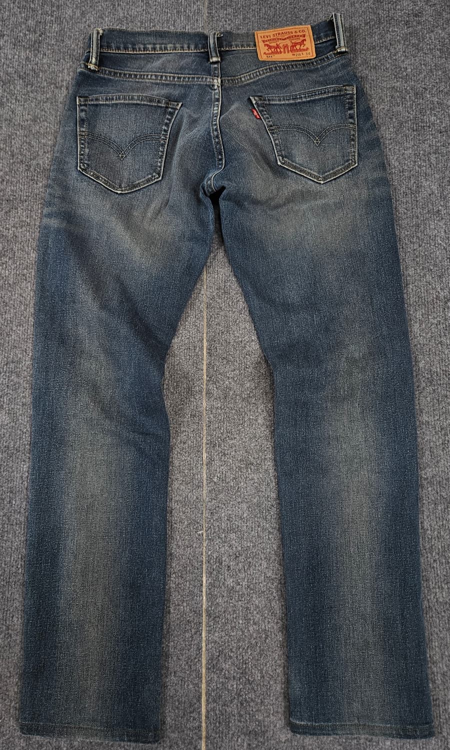 리바이스 511 W28 L34 레드탭 중청 데님 팬츠 상품이미지3
