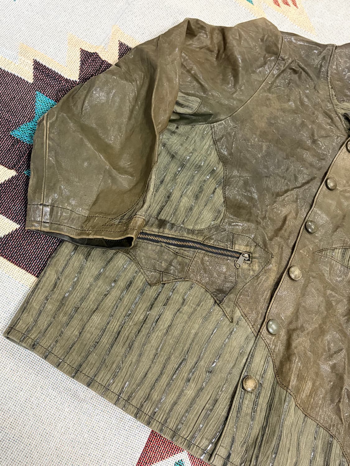 Grunge western leather jacket / 그런지 웨스턴 상품이미지3