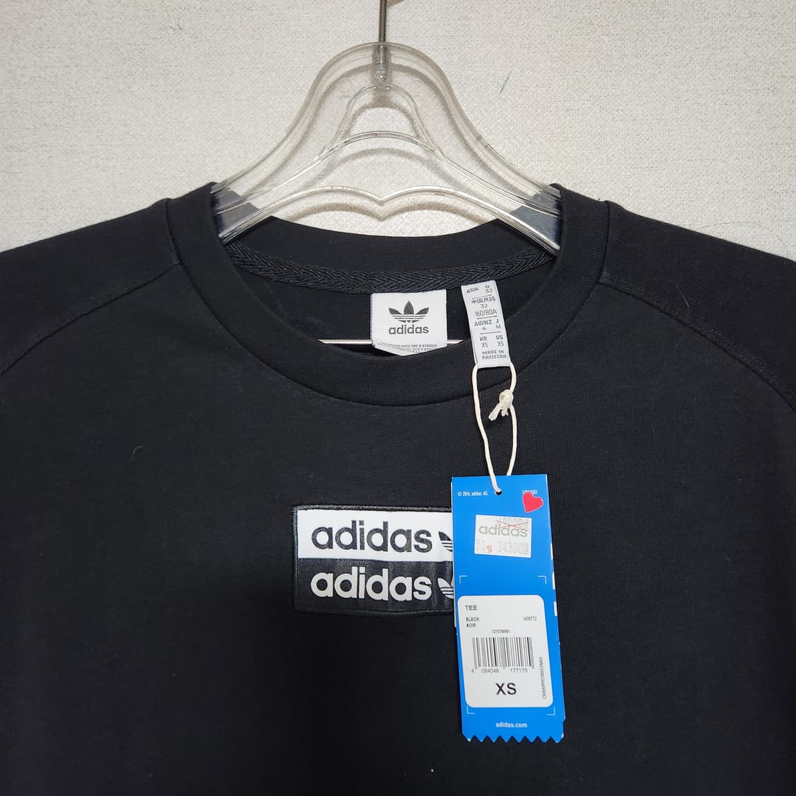 텍새옷 아디다스 하단 버튼 티셔츠 XS 상품이미지3