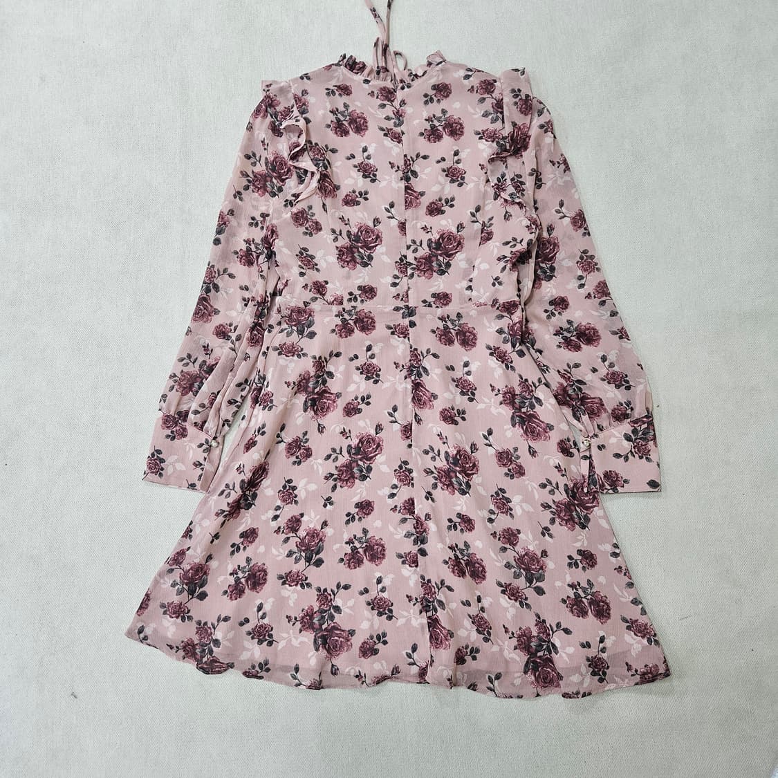 85 로엠X디즈니 플라워 쉬폰 원피스 0402Y 상품이미지2