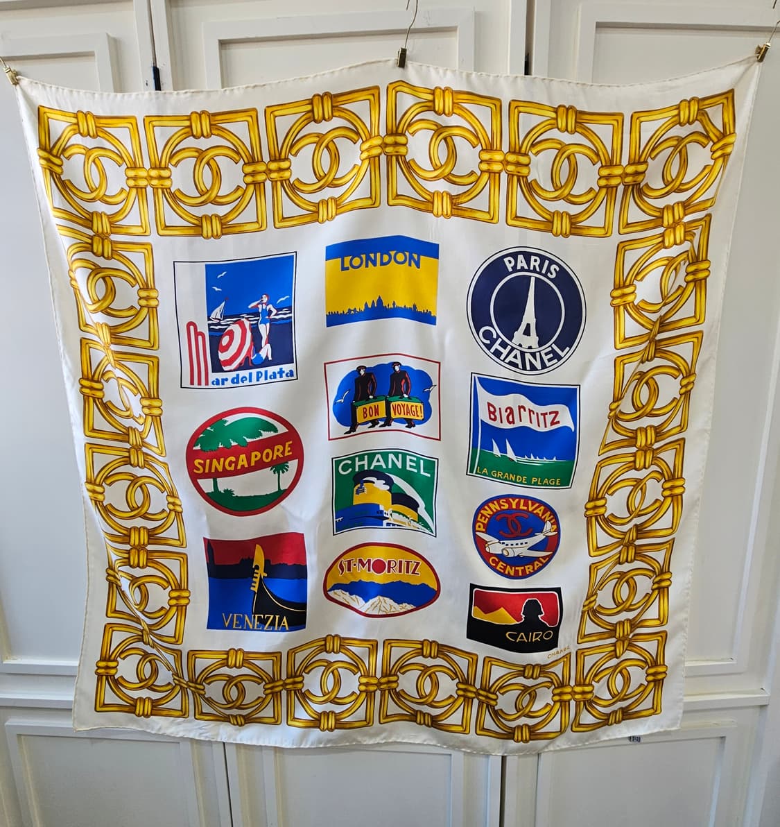 샤넬 빈티지 스카프Bon Voyage(봉 보야지) 상품이미지1