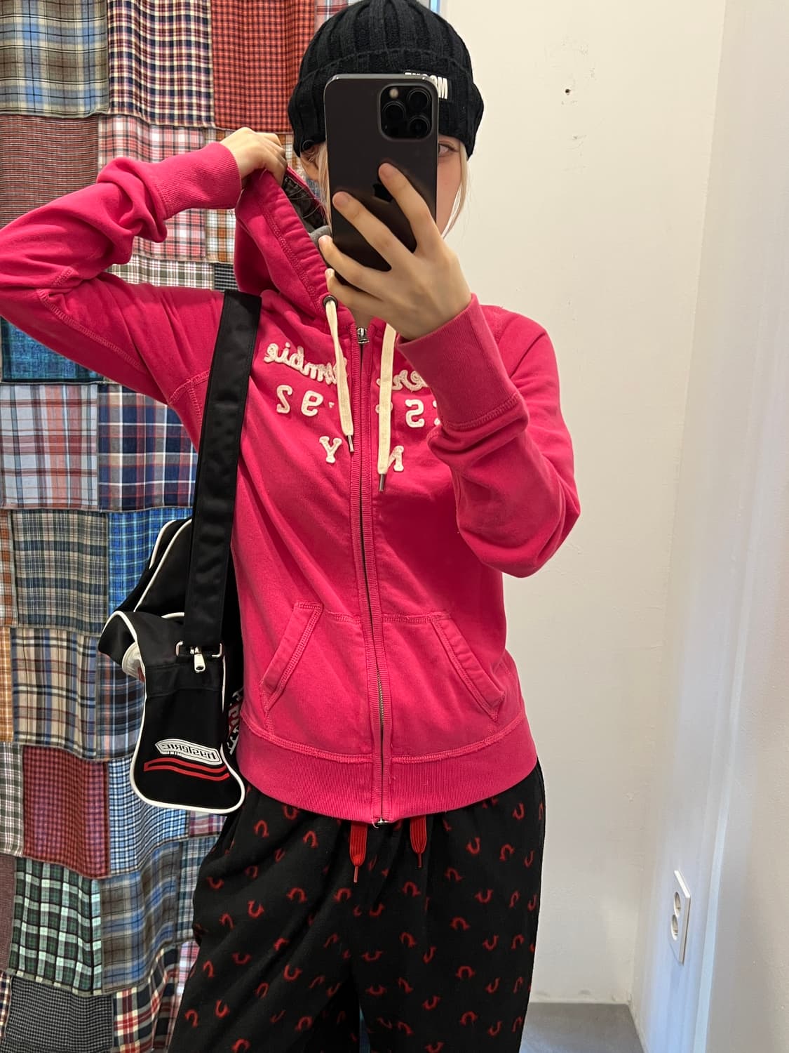 아베크롬비 핑크 후드집업 상품이미지1