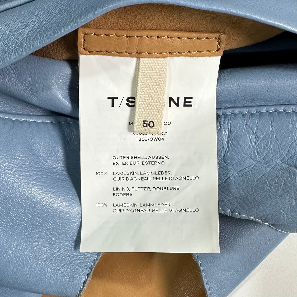 T/sehne 티센 컷아웃 가죽자켓 (on.168) 상품이미지8