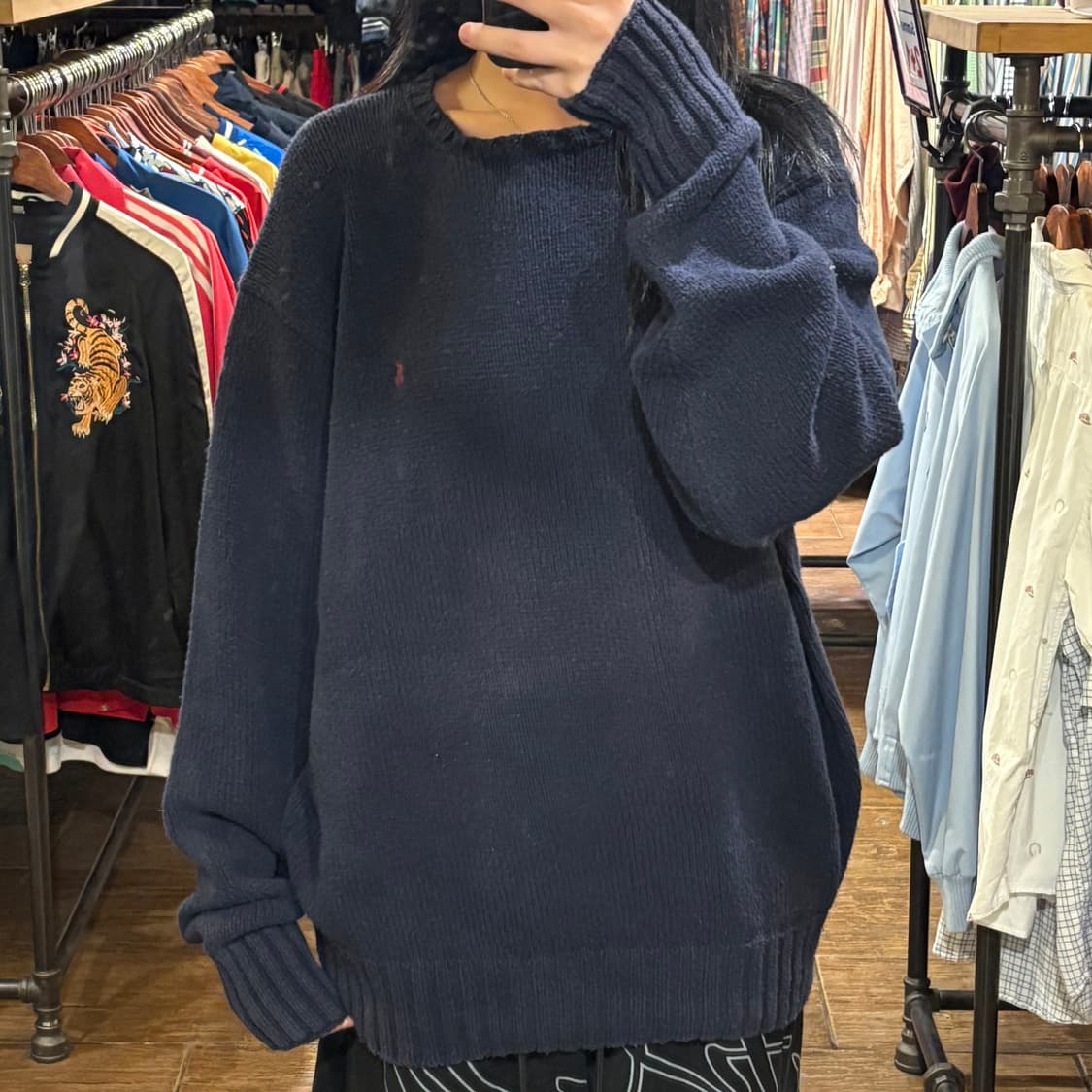 [HI] POLO 니트 네이비 상품이미지1