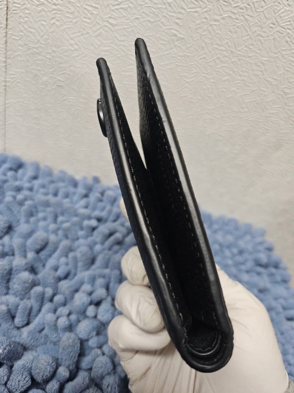 코치 블랙 가죽 반지갑 남성용  11*9 상품이미지8