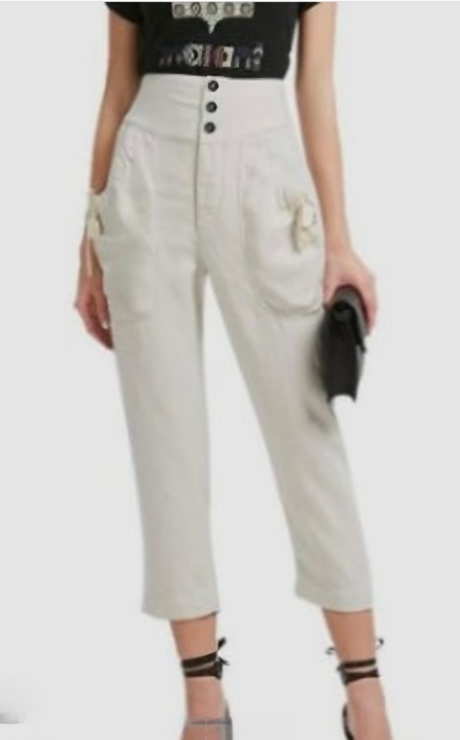 이자벨마랑 러플 블라우스 66 하이웨스트 팬츠 27 상하의세트 WM38 상품이미지9