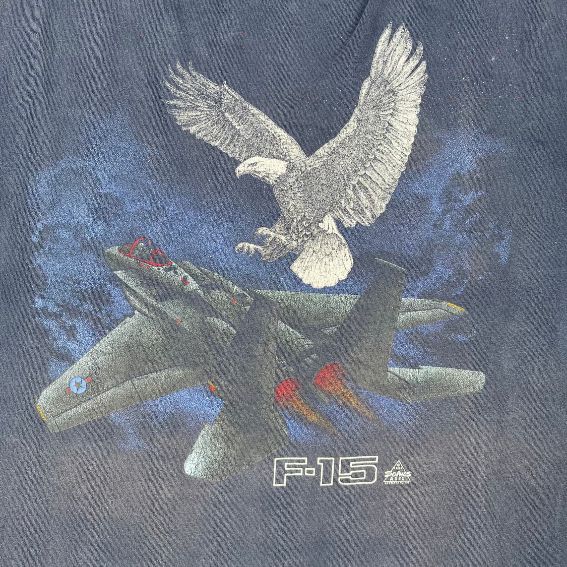 빈티지 F-15 Fighter Jet Eagle 반팔 상품이미지5