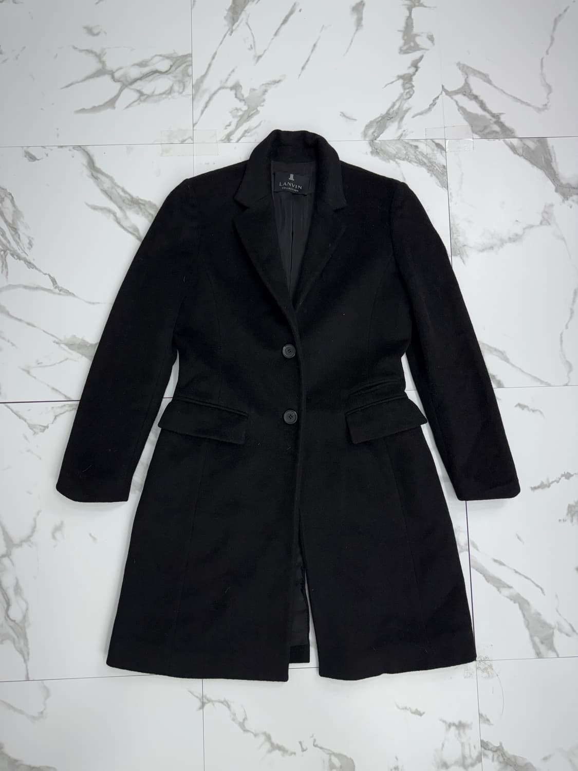 랑방컬렉션 블랙 울 코트 상품이미지1