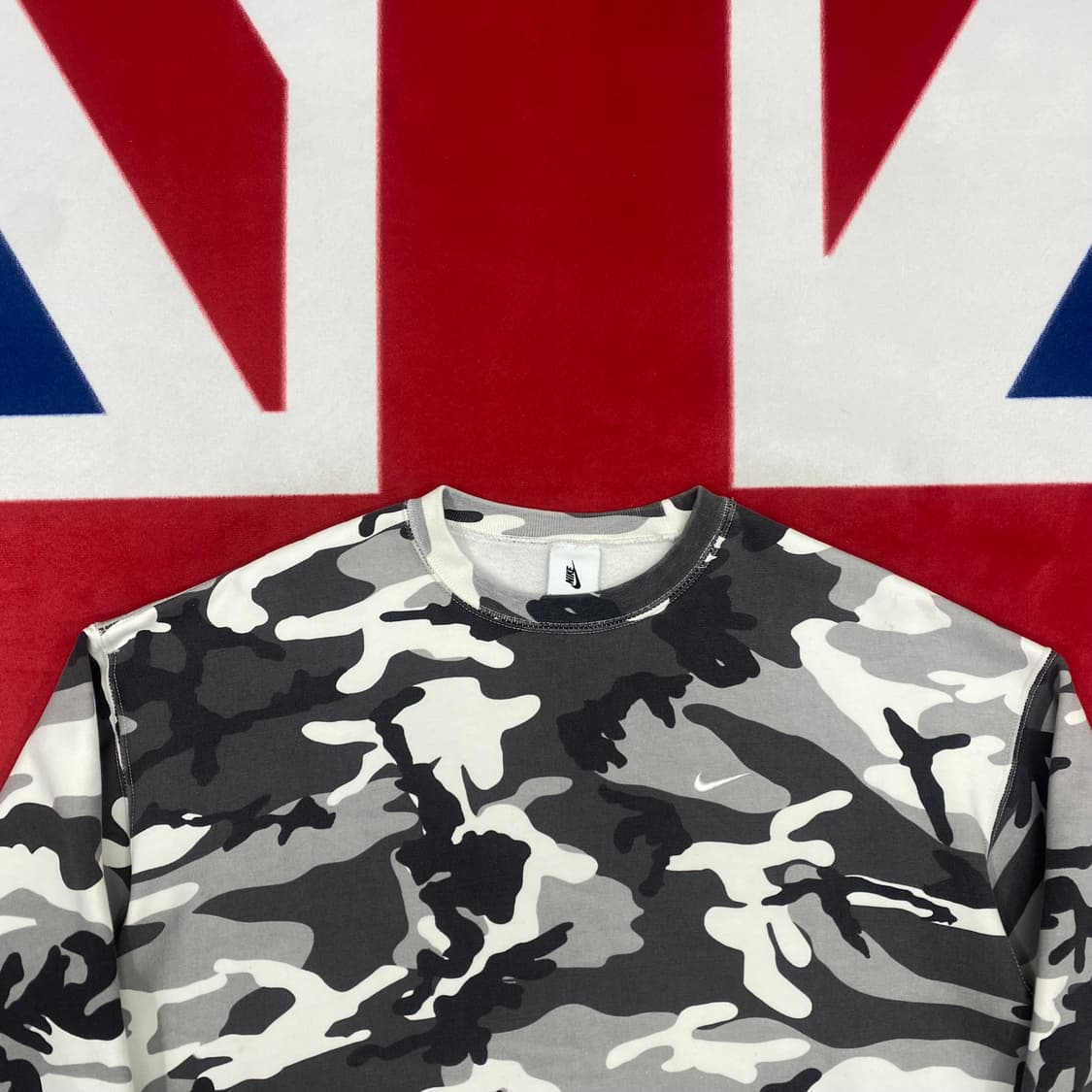 나이키 스우시 카모 맨투맨 L 상품이미지3