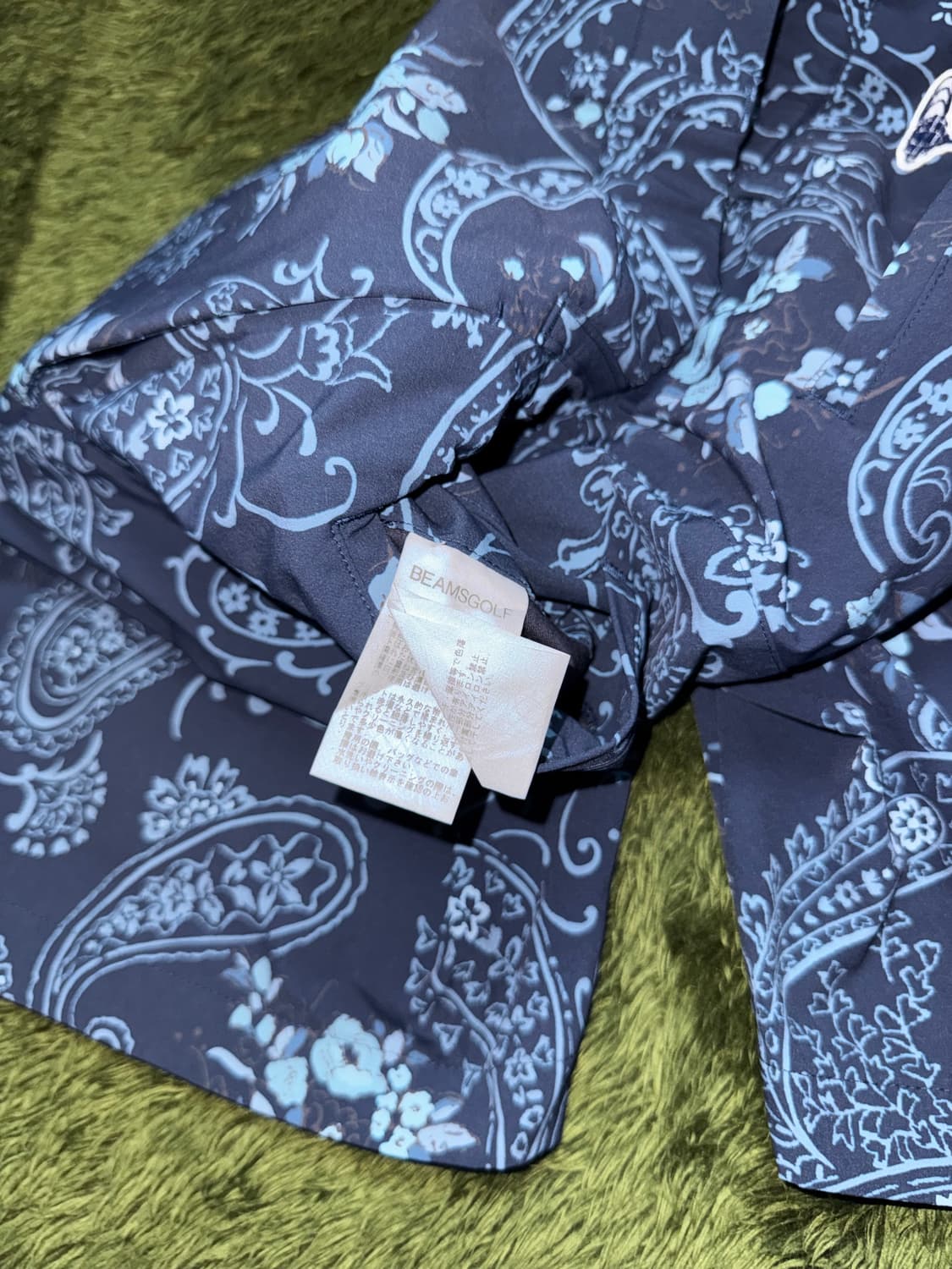 [M] BEAMS GOLF 빔즈 골프 페이즐리 쇼츠 네이비 상품이미지9