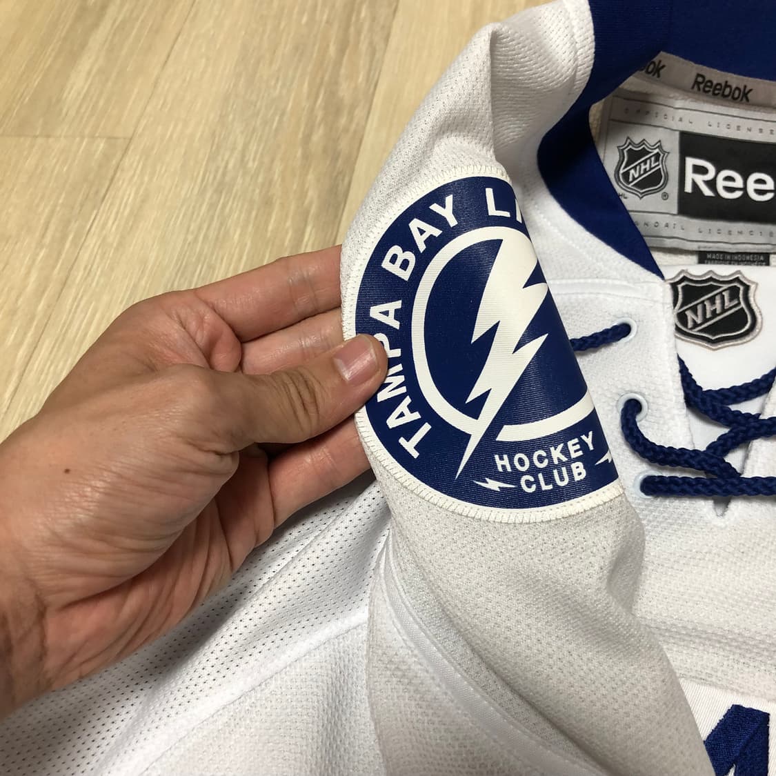 (L) 새상품 리복 NHL 템파베이 라이트닝 아이스하키 져지 하키 유니폼 상품이미지7