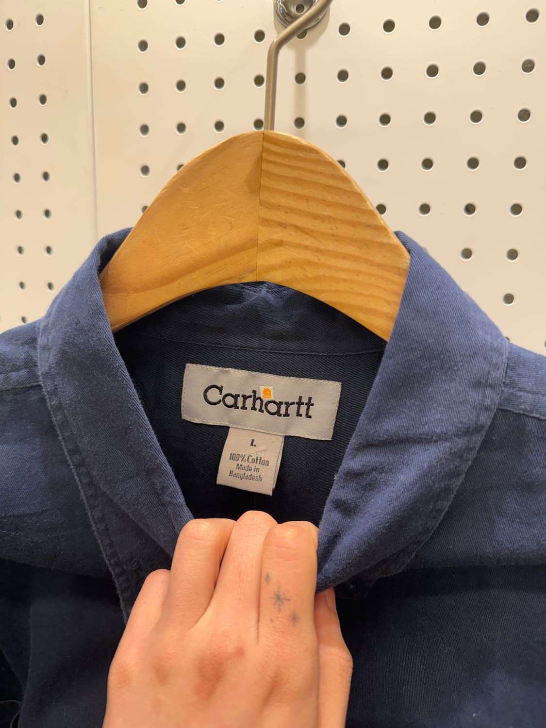 칼하트 블랙 투 포켓 워크 셔츠 U340 상품이미지4