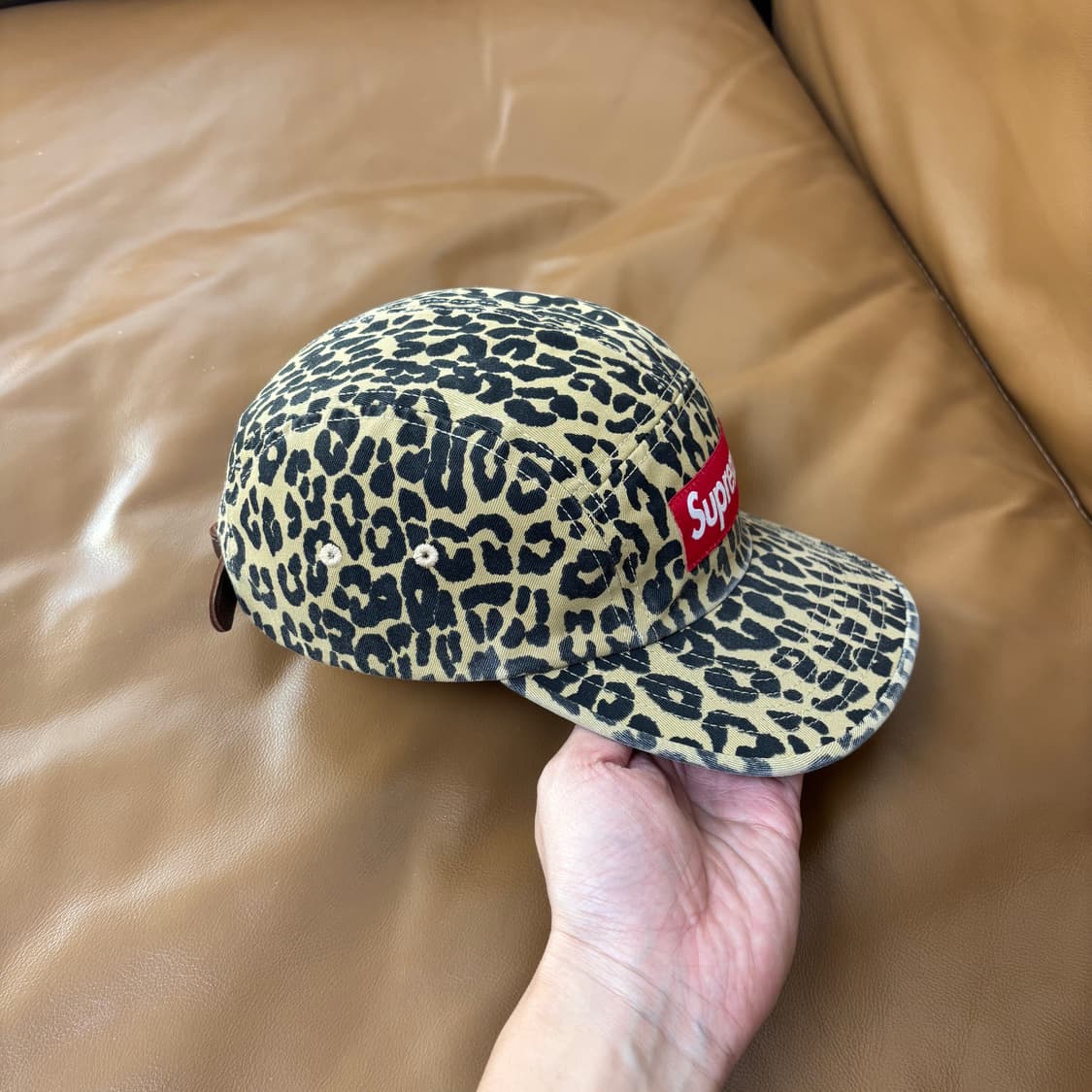 Supreme 슈프림 23fw 워시드 레오파드 캠프캡 모자 Leopard 상품이미지3