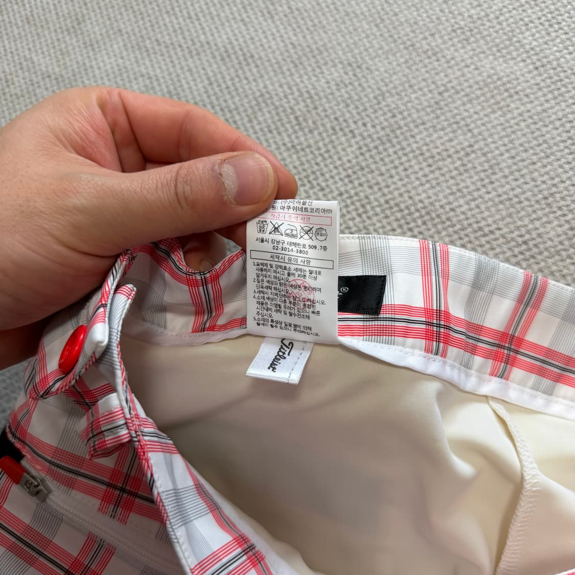 타이틀리스트 체크 미니스커트 골프웨어 상품이미지3