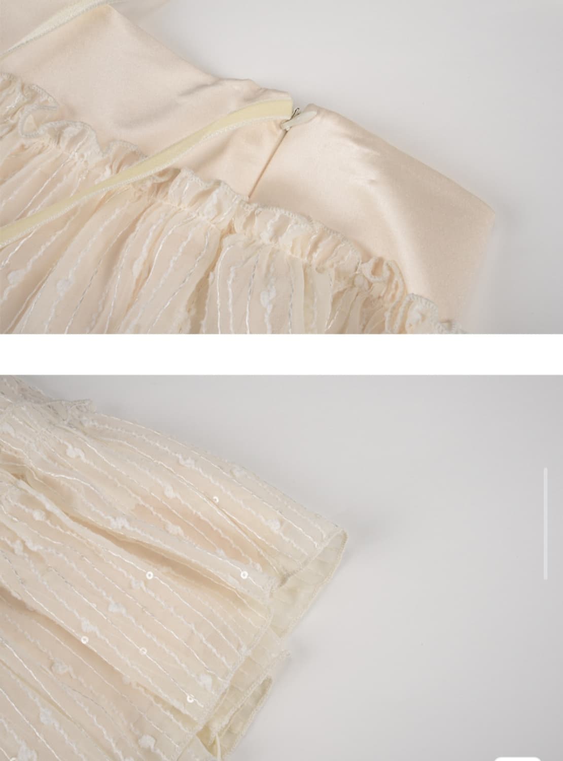 더티스 벨벳 리본 스팽글 스커트 상품이미지4