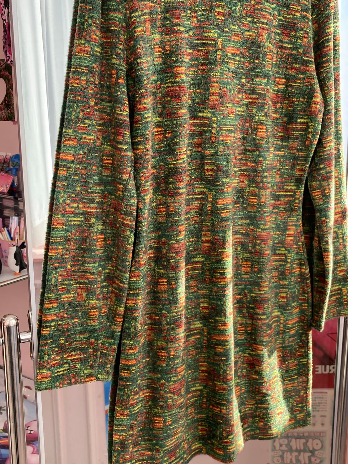 빈티지 에스닉 그린 롱 원피스 상품이미지5