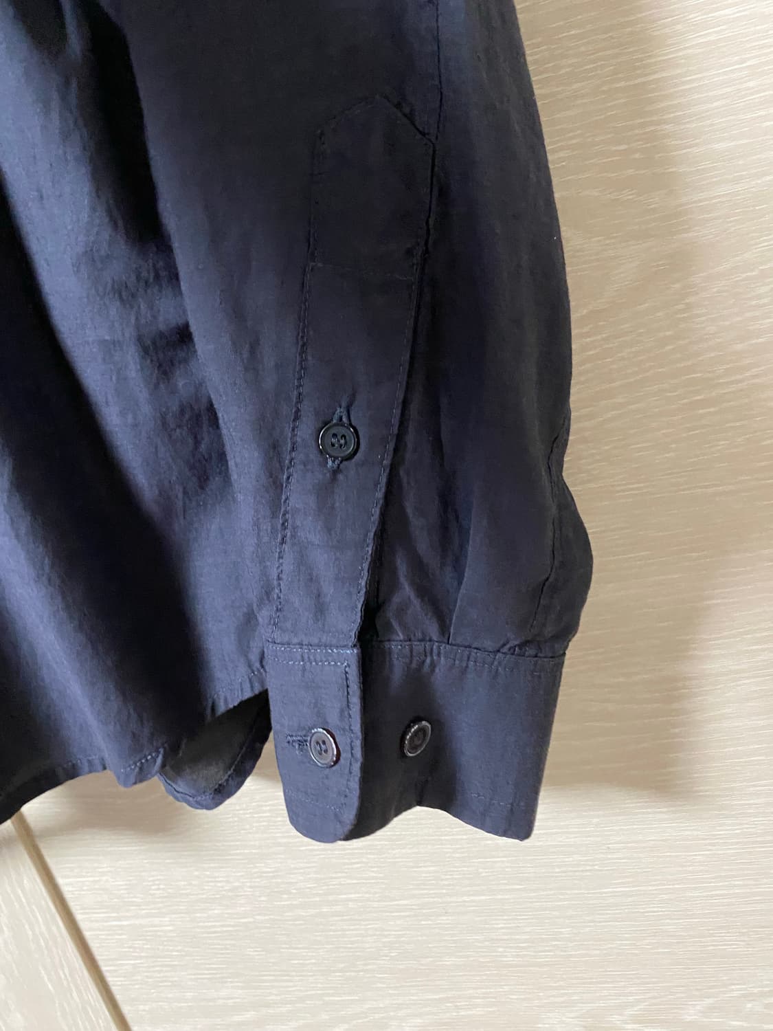 [3] 폴리테루 텐코 루즈드 셔츠 2.0 워시드 다크 네이비 상품이미지5