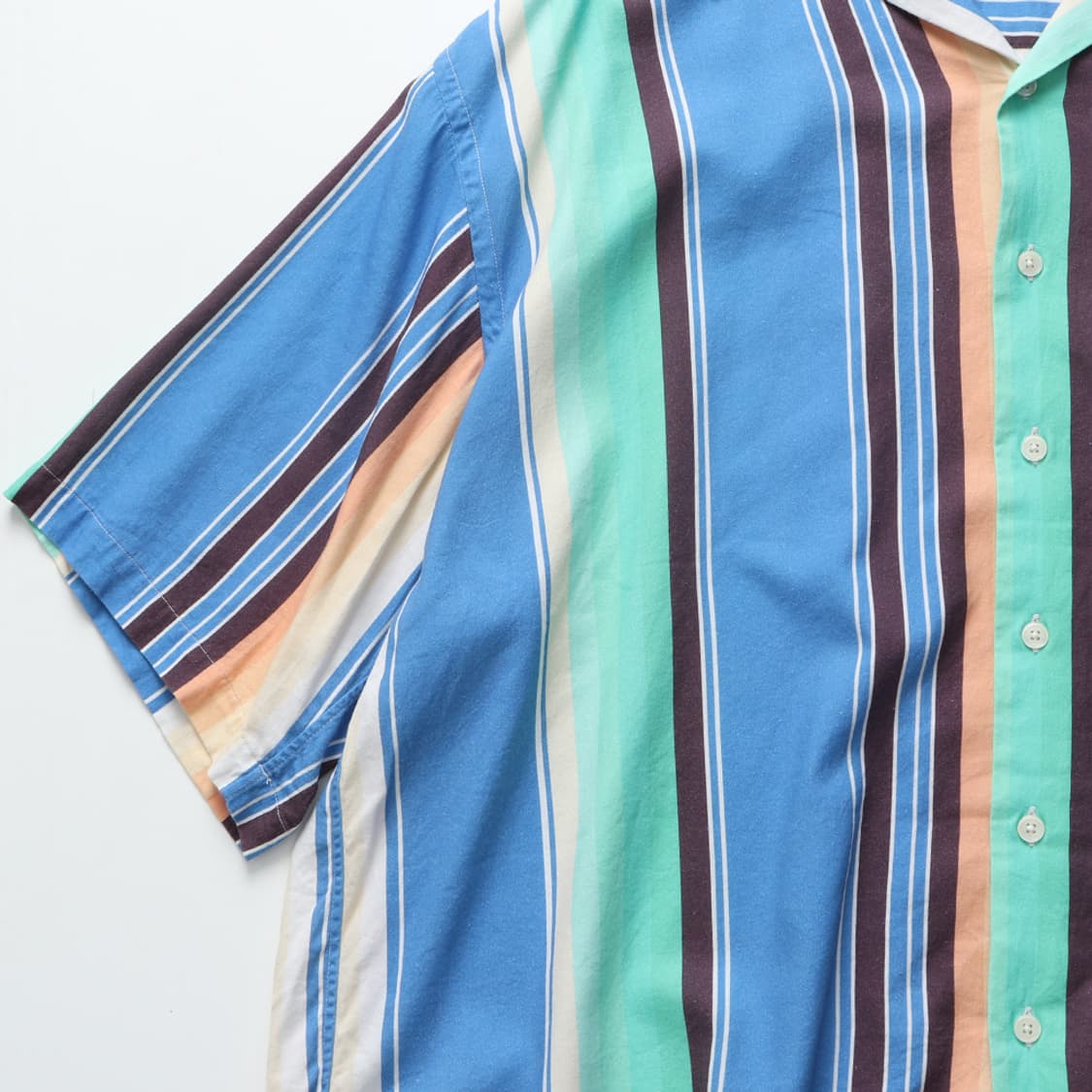 CITEN Ombre Stripe Open Collar Shirt 상품이미지9