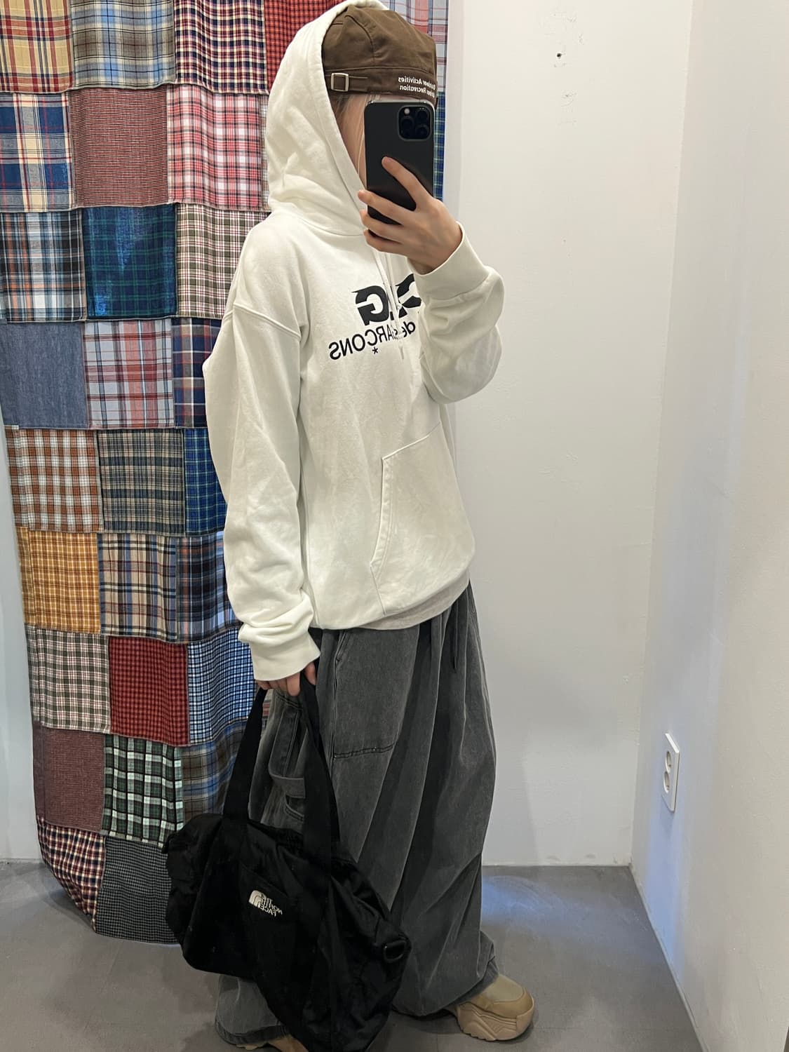 CDG 화이트 후드티 상품이미지5