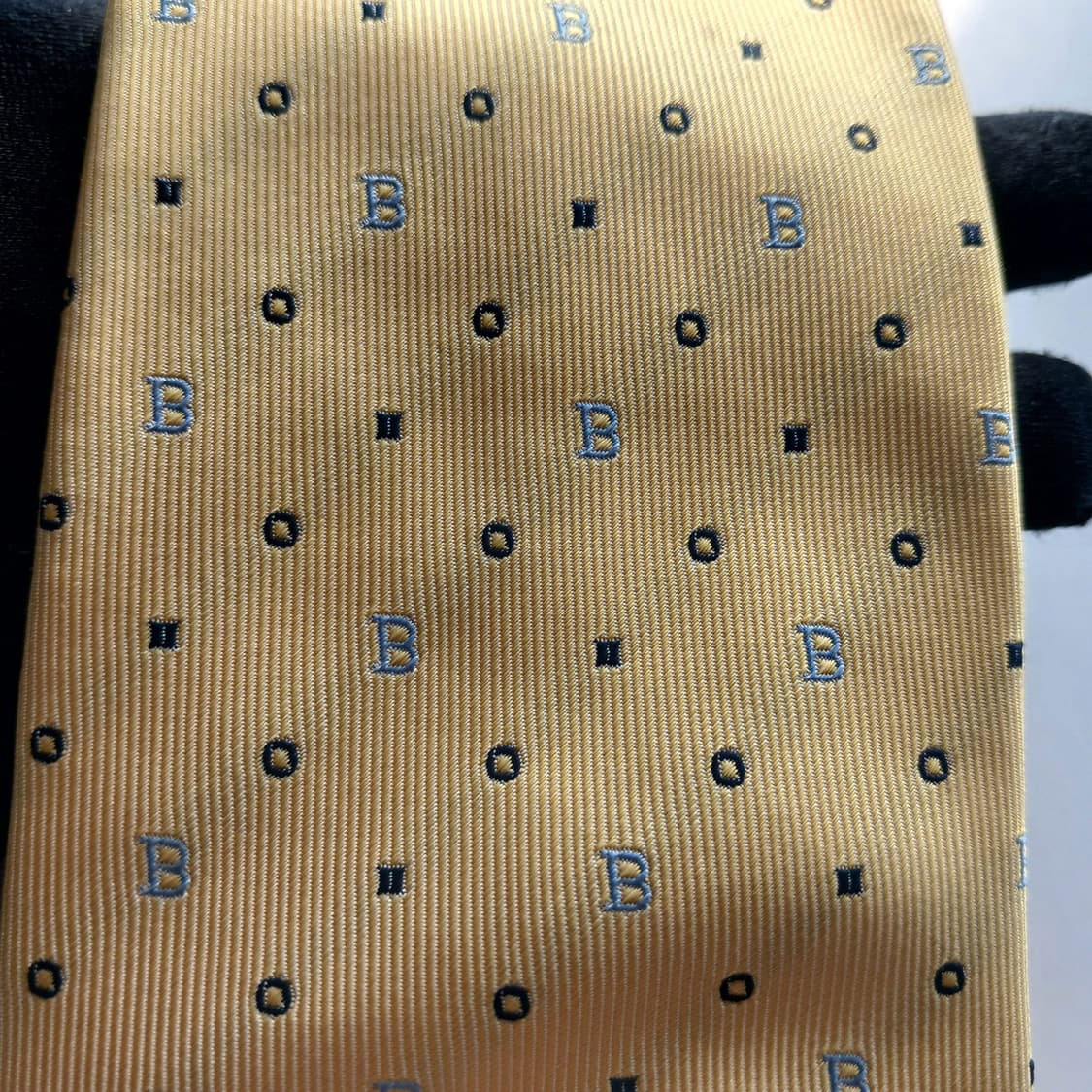 빈폴 실크 옐로우 패턴 넥타이 8.4cm A+등급 A18653
 상품이미지5