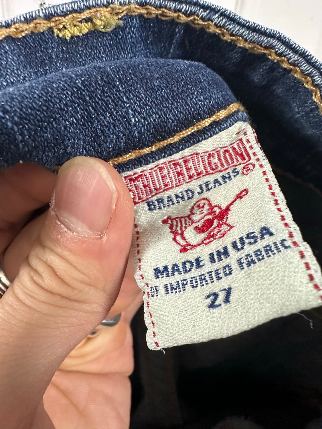 트루릴리전 부츠컷 데님 팬츠 상품이미지3