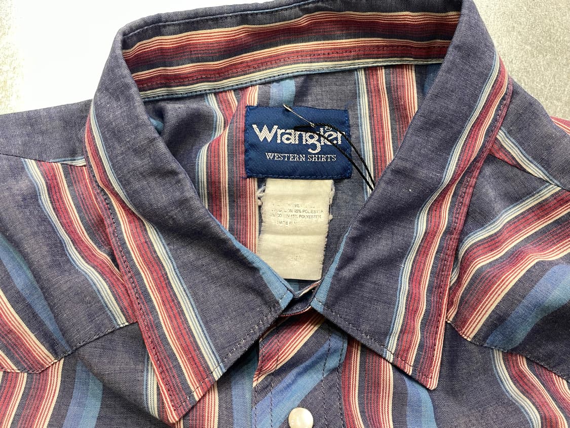 Wrangler 랭글러 스트라이프 웨스턴 반팔 셔츠 상품이미지9