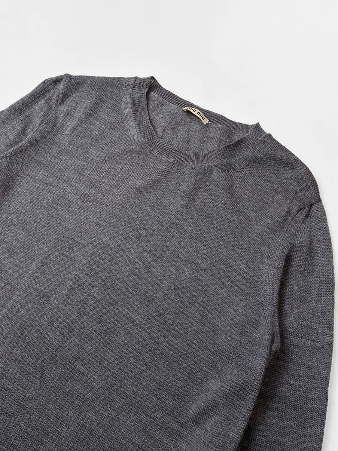 미우미우 MIUMIU 러플 울 모헤어 혼방 니트 PN5704 상품이미지2