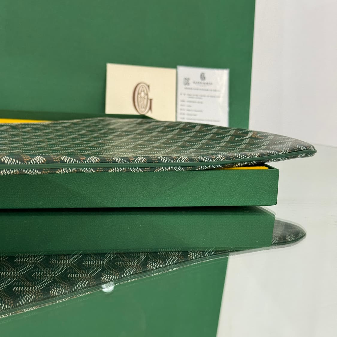 [정품] 고야드 세나 클러치 GM 그린 스페셜 컬러  상품이미지5