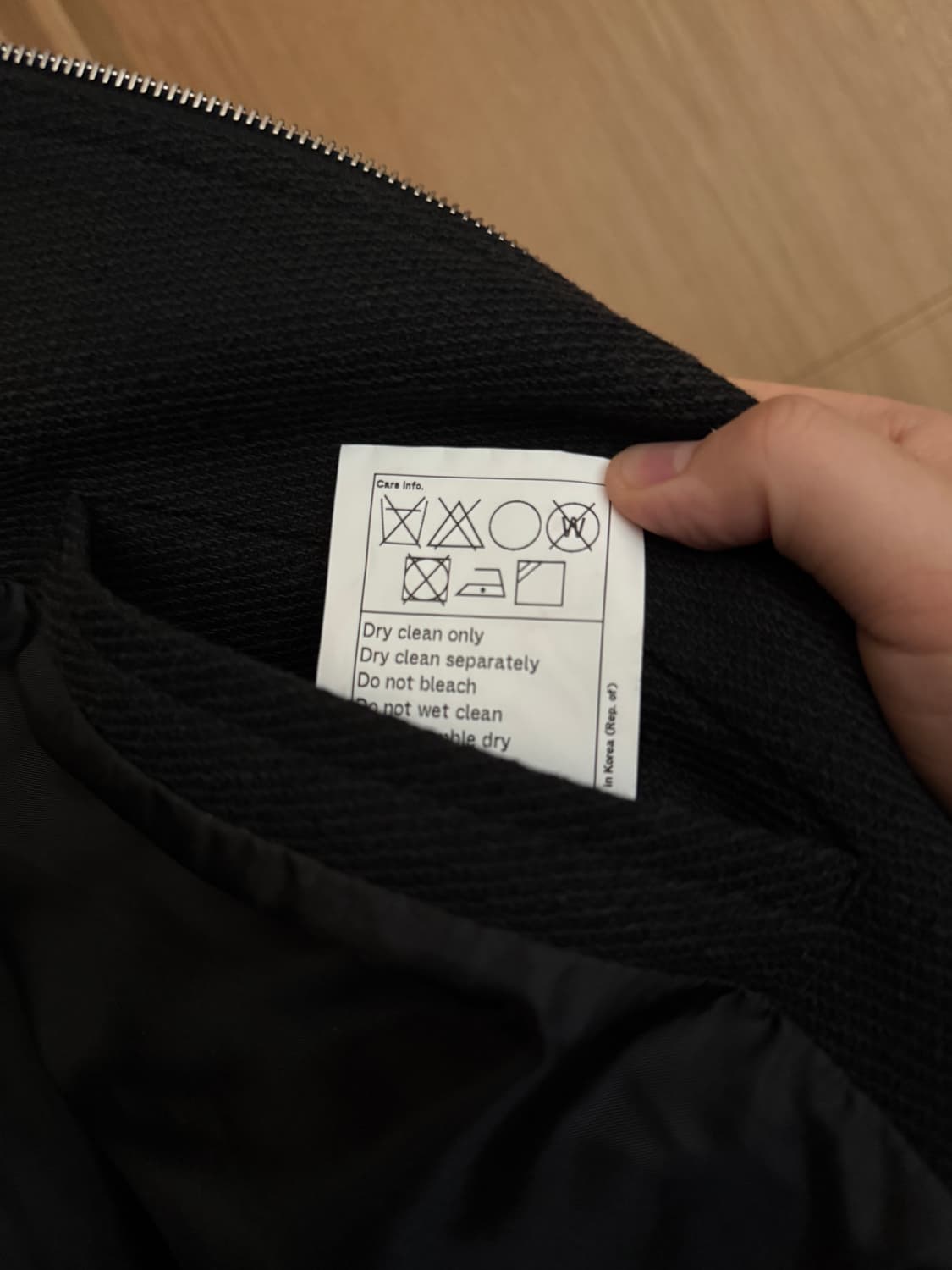 지용킴 25AW 봄버 블랙 상품이미지5
