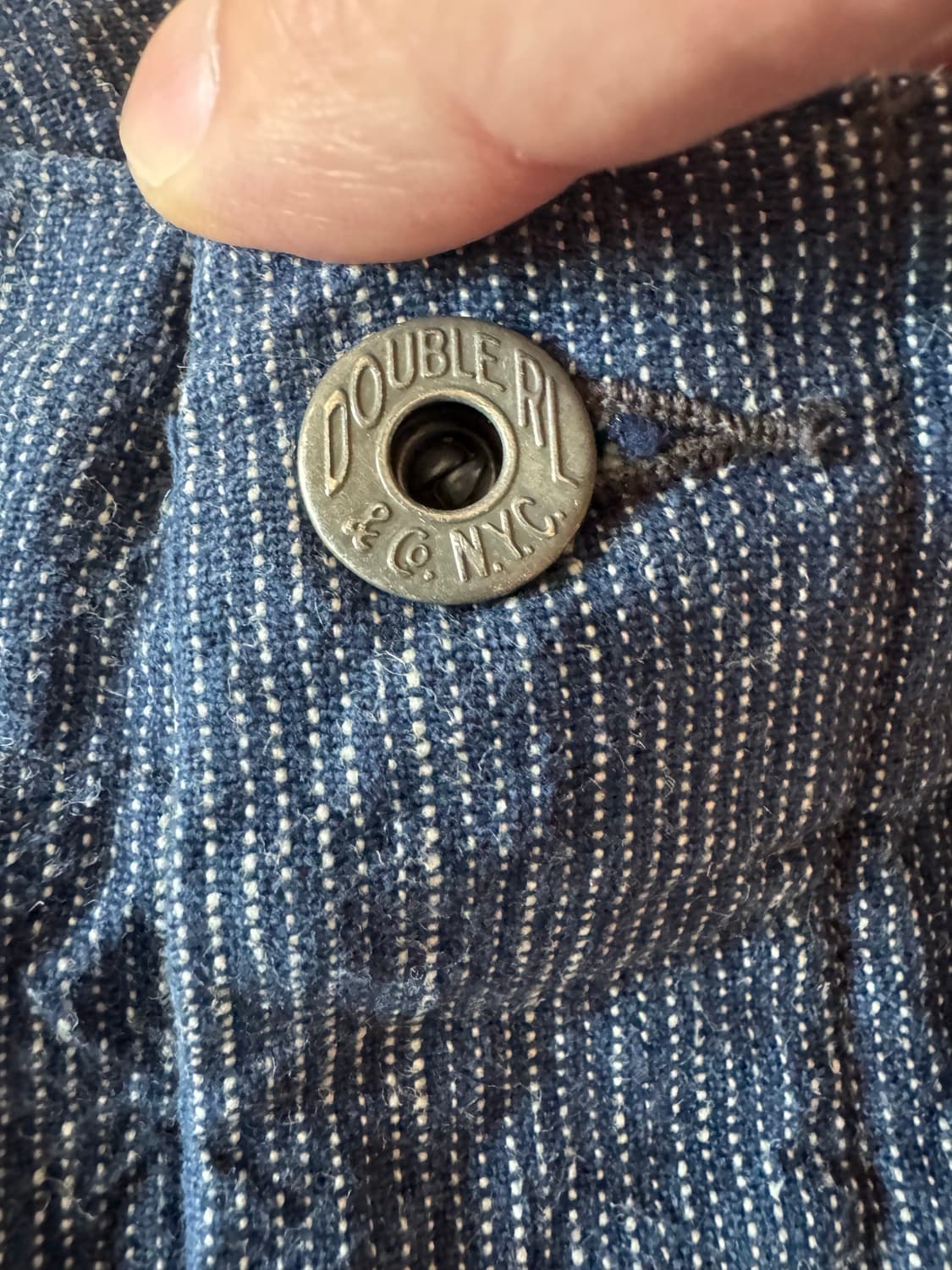 RRL 더블알엘 인디고 블루 와바시 오피서 팬츠 32 상품이미지2