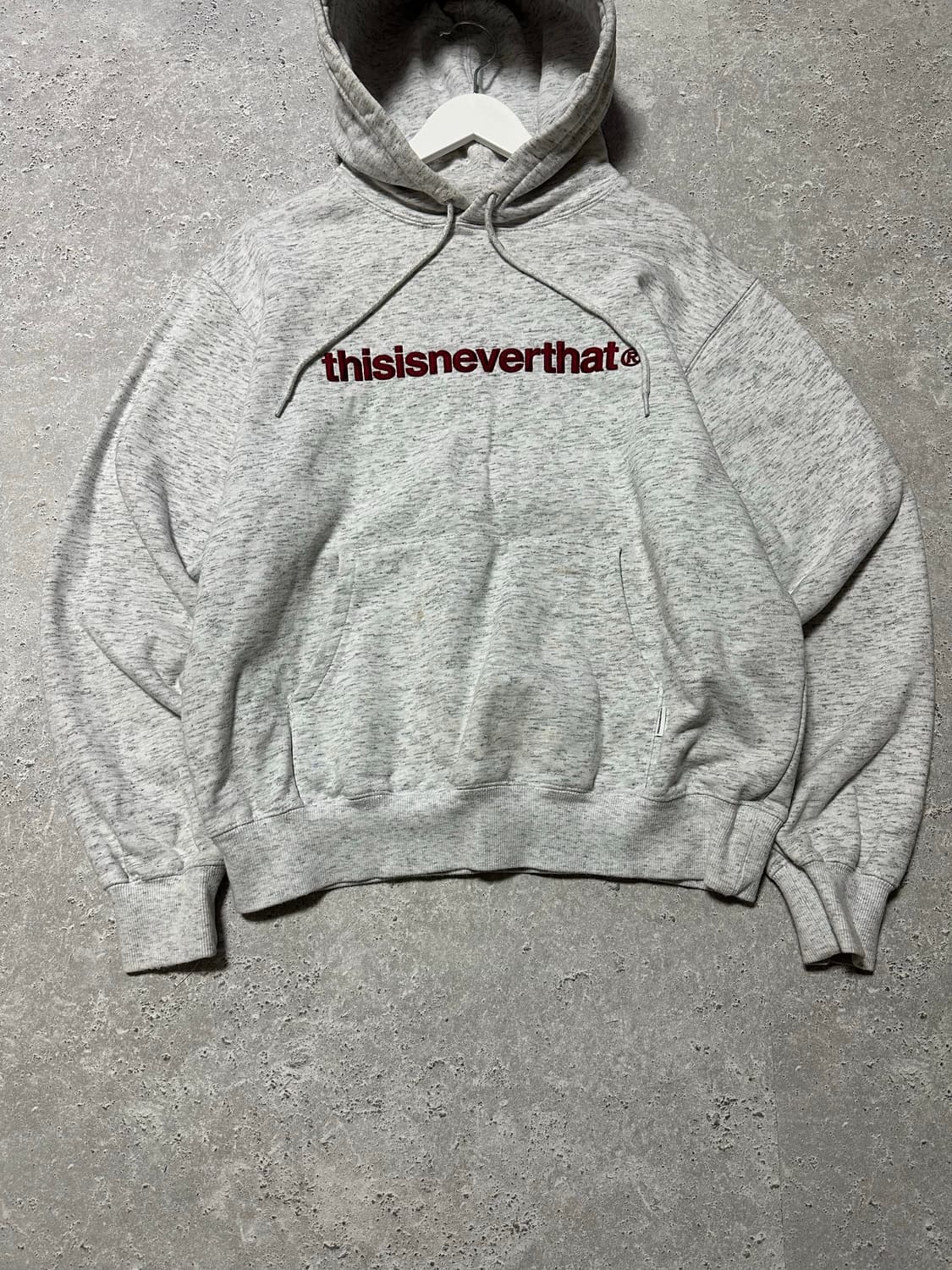 디스이즈네버댓 오트밀 그레이 후드티 상품이미지3