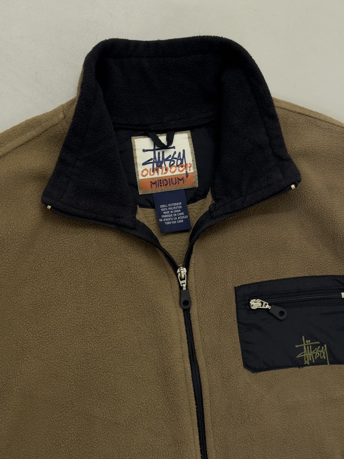 90‘s 스투시 플리스 자켓 상품이미지4