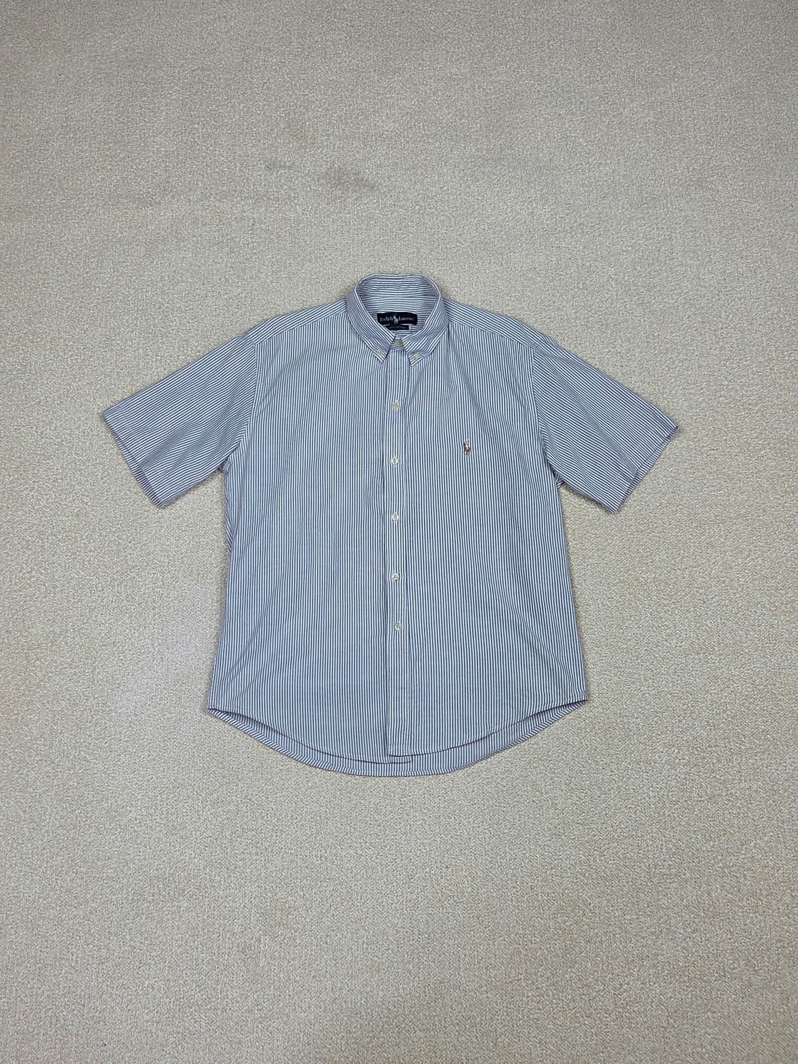 [폴로 랄프로렌] 멀티 포니 스트라이프 코튼 반팔 셔츠 | S00111 상품이미지1